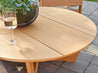 Coastal Gray Natural Teak Cannon Beach with Wine Glass