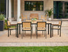Park City Side Chairs and Dining Table in Natural Teak