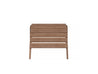 Half Ottoman Antique Mahogany Front View