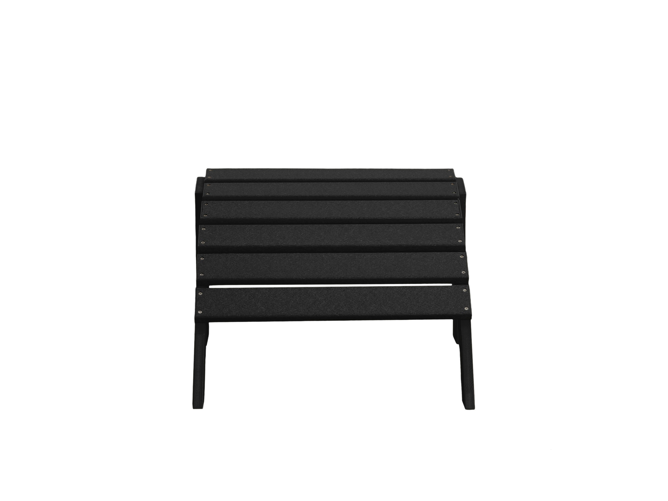 Half -  Coastal Gray Ottoman Front View Blank Background