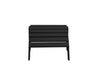 Half -  Coastal Gray Ottoman Front View Blank Background