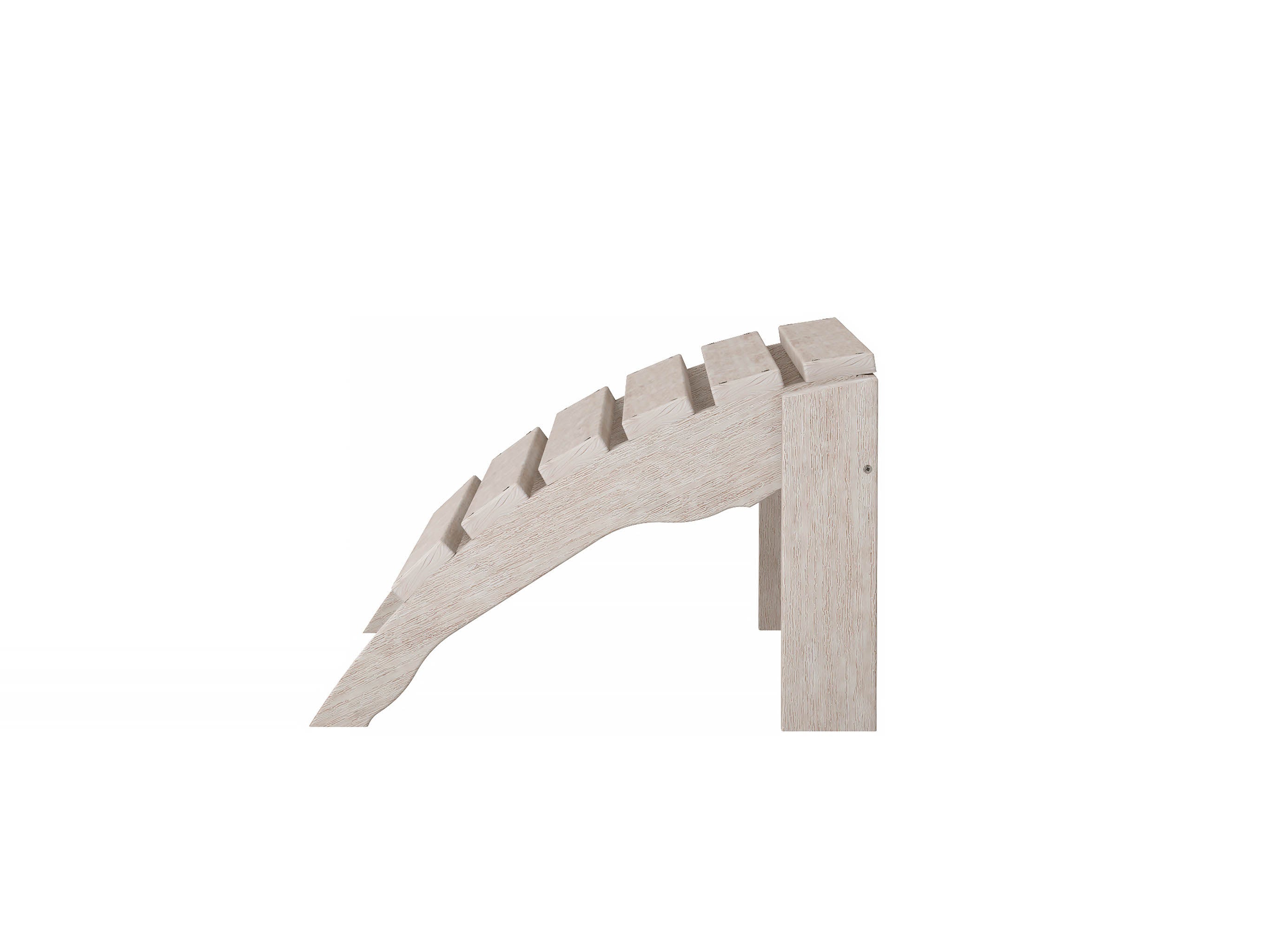 Half Ottoman Paper Birch Side View