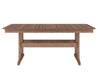 Classic Dining Table Rectangular Antique Mahogany Woodgrain Front View