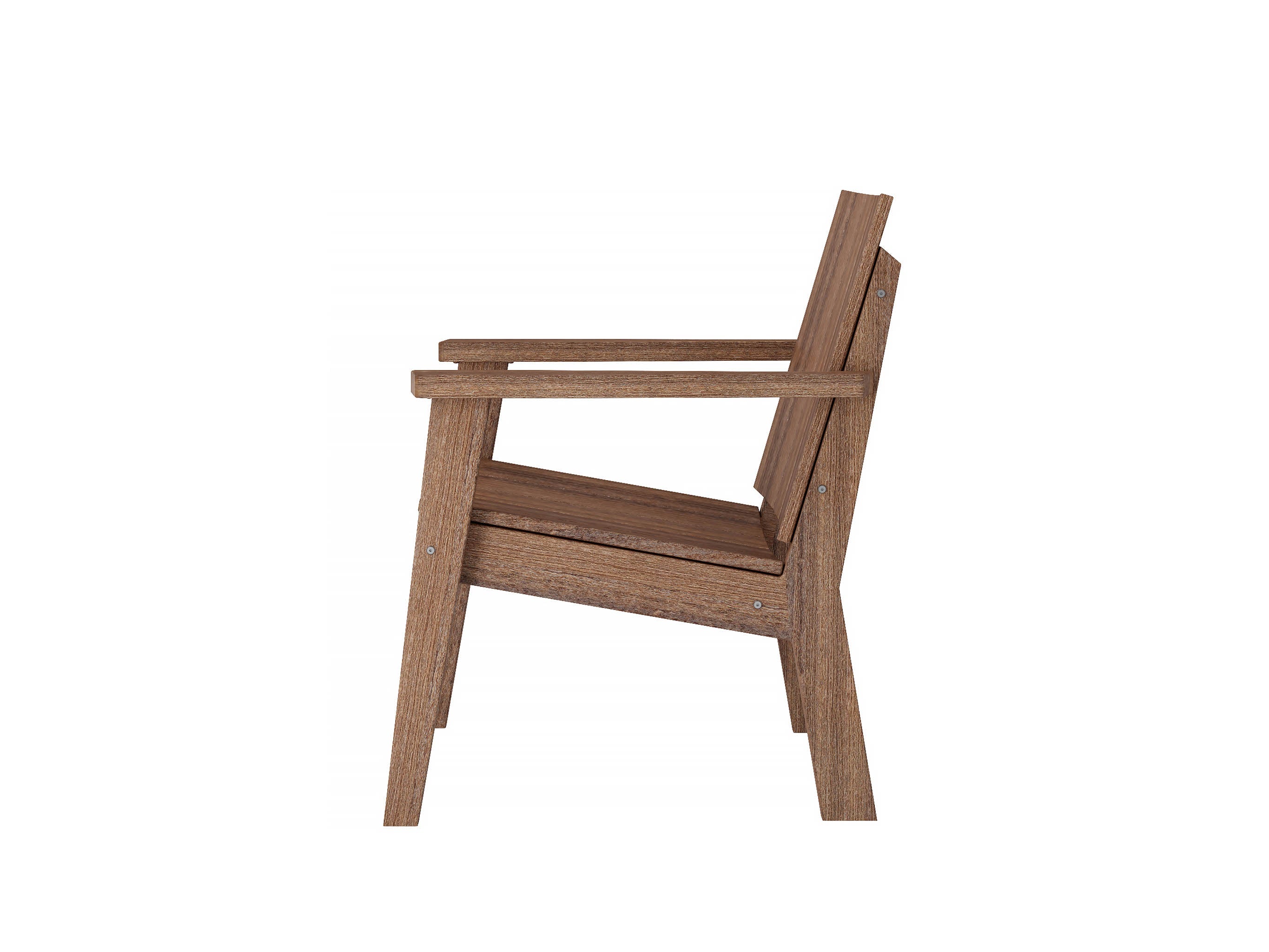Half - Ashland Chat Chair Antique MahoganySide View