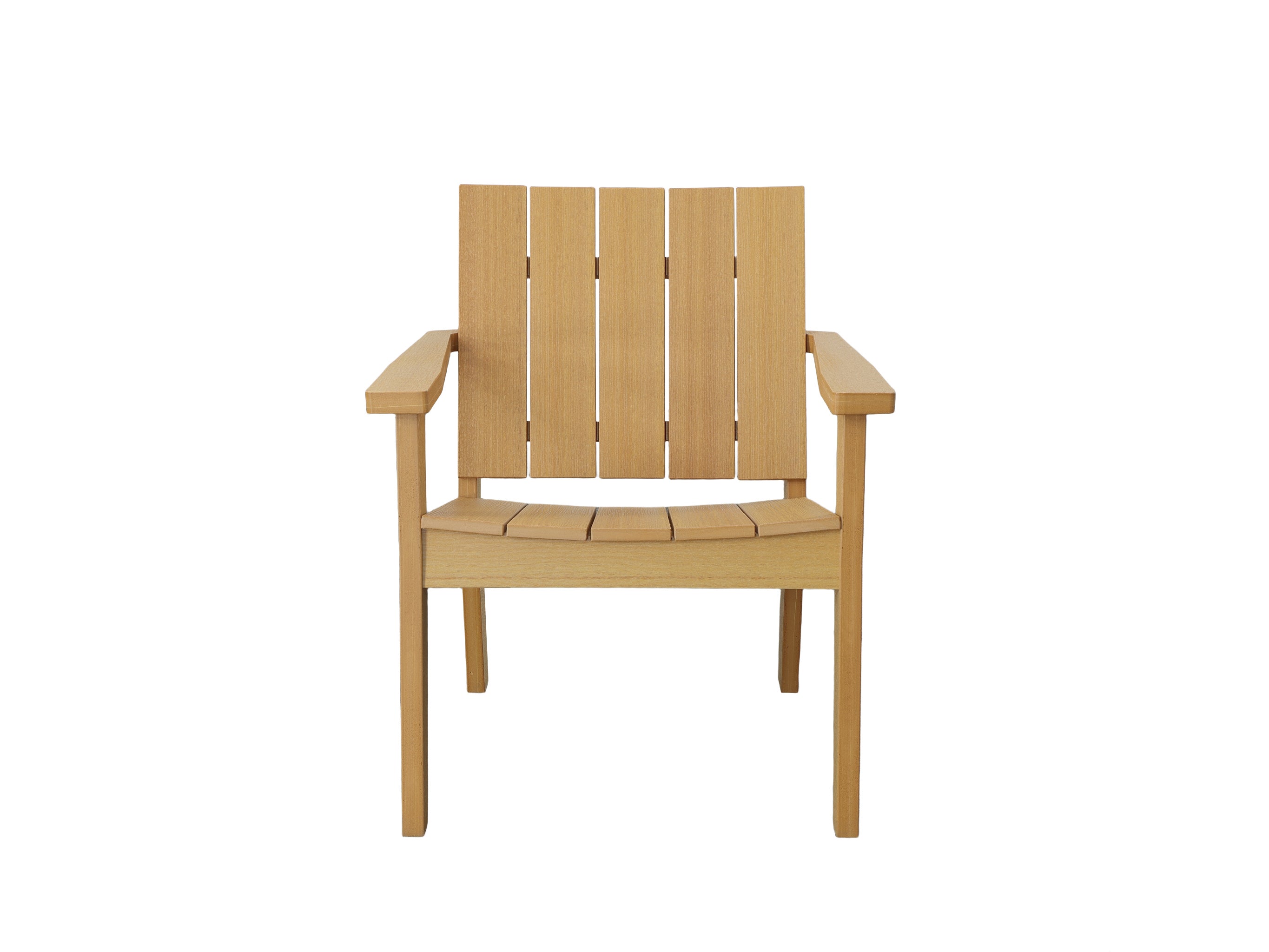 Half - Ashland chat chair Natural Teak Front View