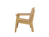 Half - Ashland Chat Chair Natural Teak Side View