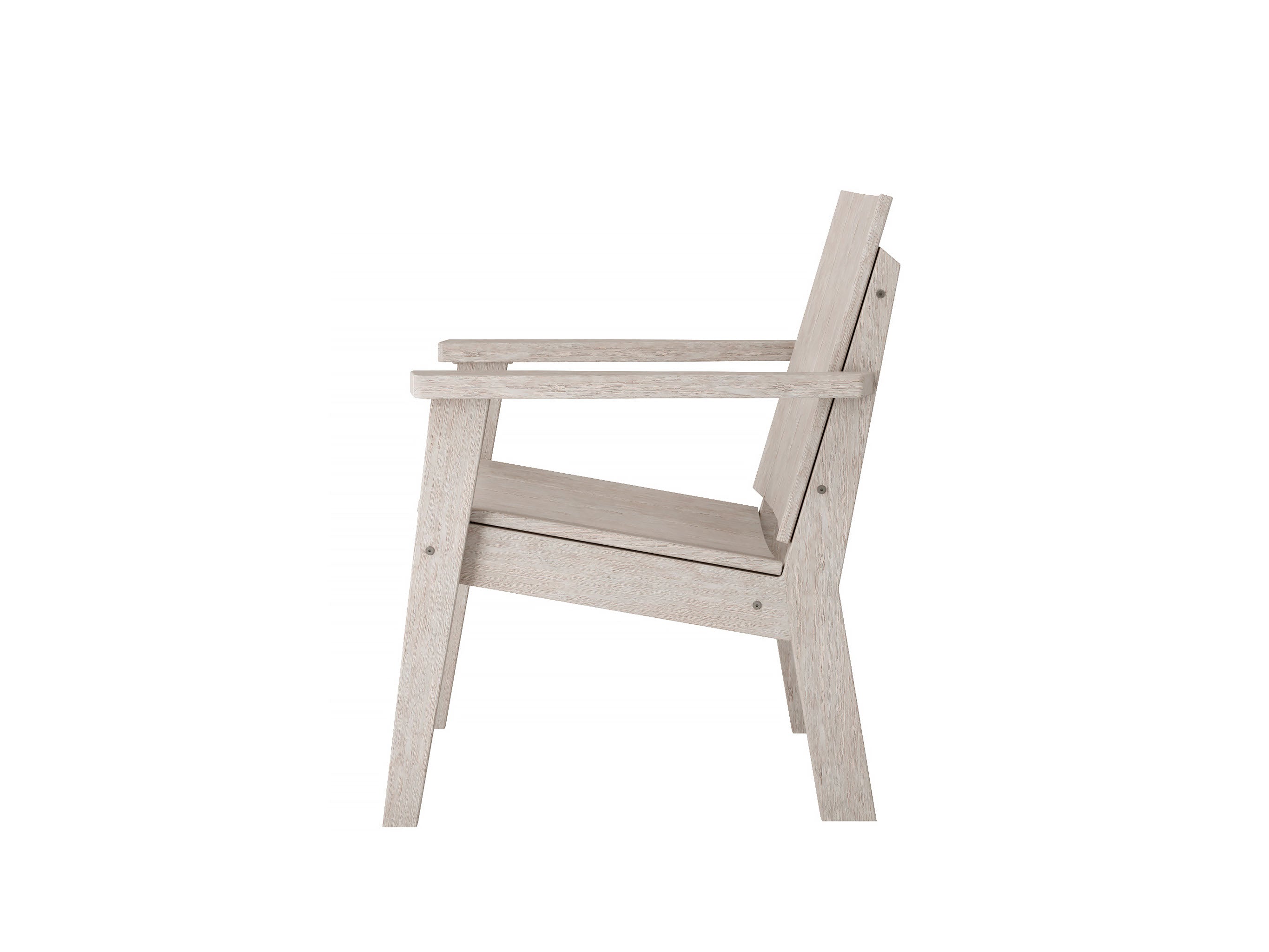 Half - Ashland Chat Chair Paper Birch Side View
