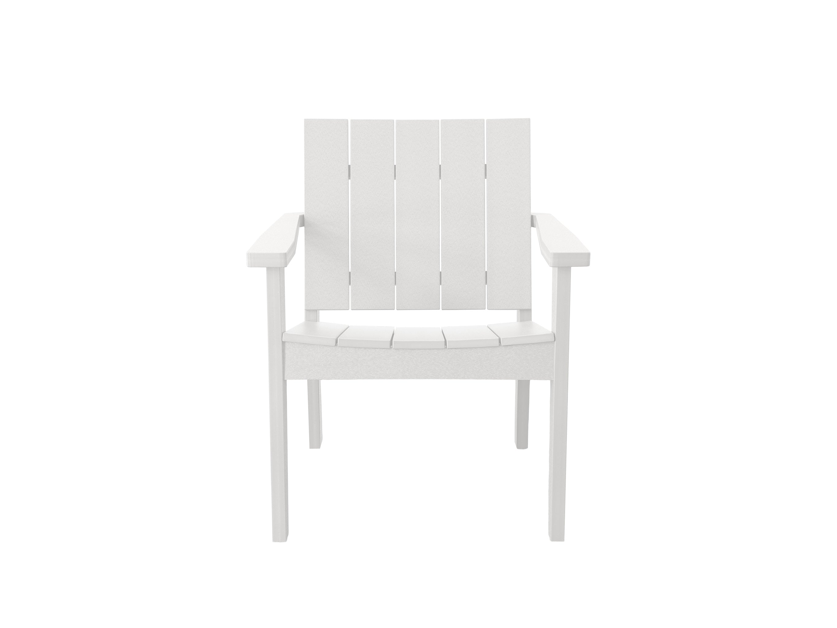 Half - Ashland Chat Chair White front View