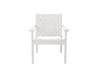 Half - Ashland Chat Chair White front View