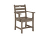 Half - Coastal Gray Classic Dining Side Chair Three Quarter View with Blank Background