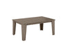 Coastal Gray Modern Coffee Table Side View Blank Background