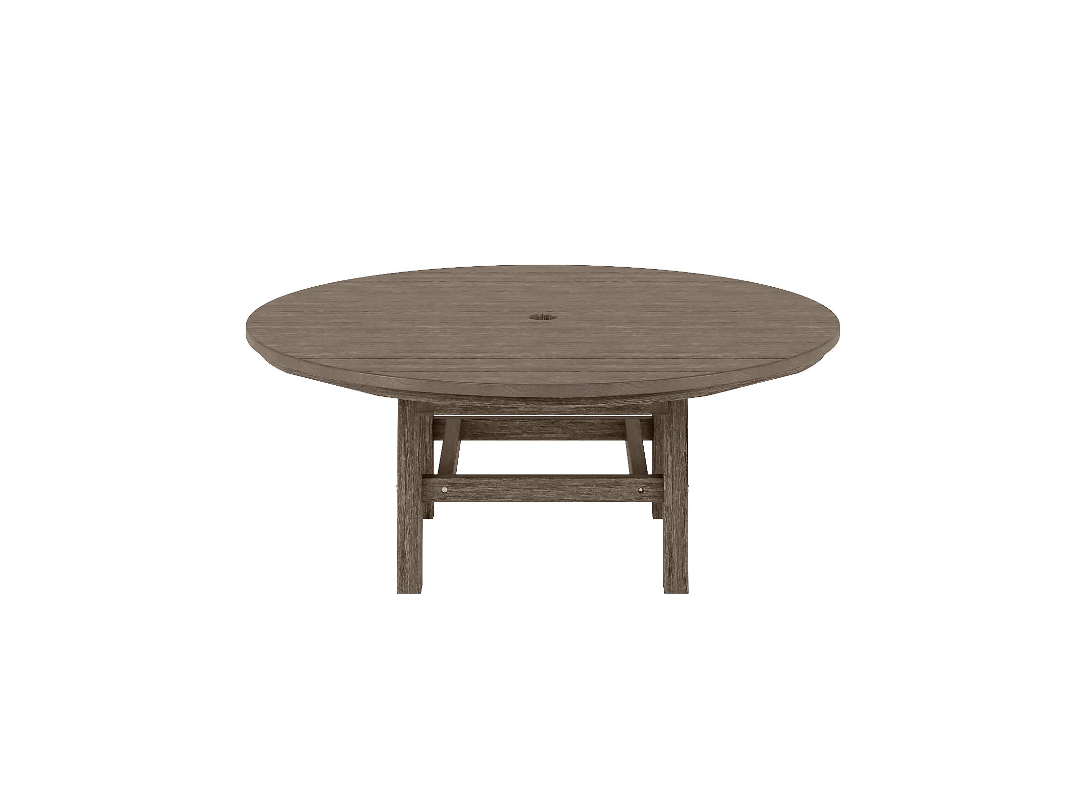 Coastal Gray Madison Conversation Table Front View Blank Background