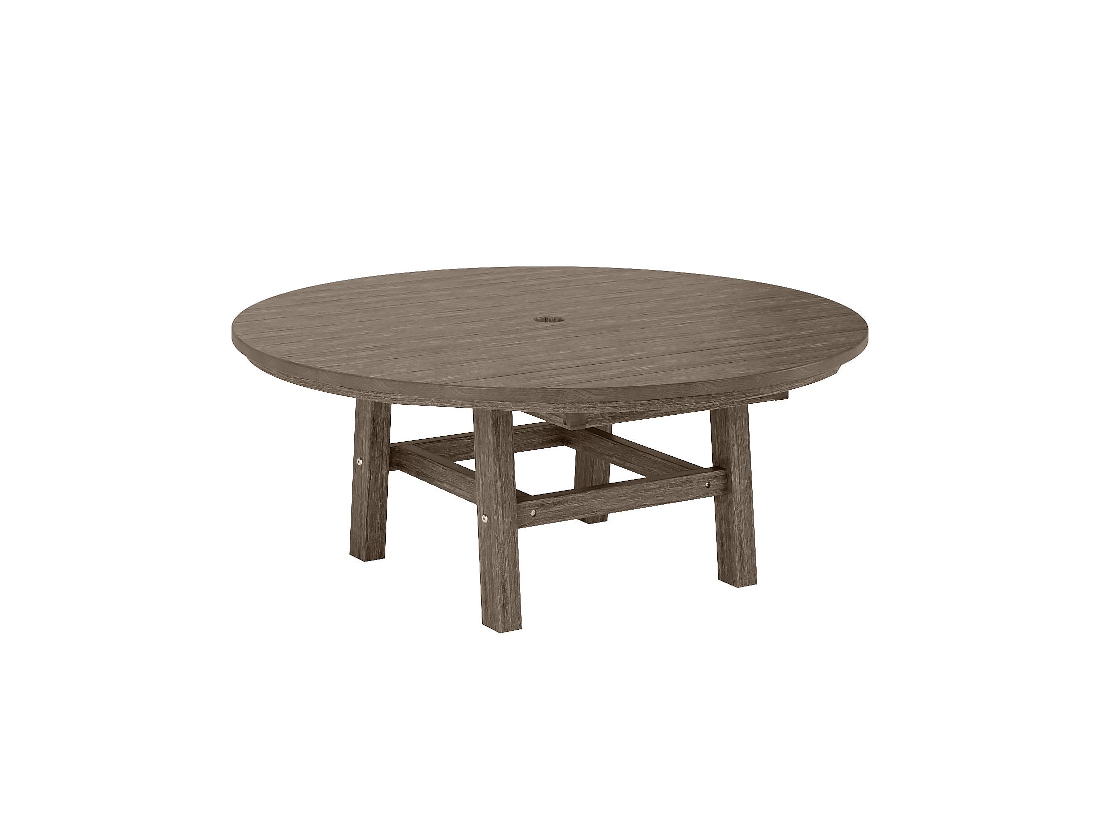 Coastal Gray Madison Conversation Table Side View Blank Background