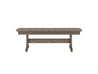 Coastal Gray Classic Dining Bench Blank Background