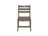 Half - Coastal Gray Classic Dining Side Chair Front View Blank Background