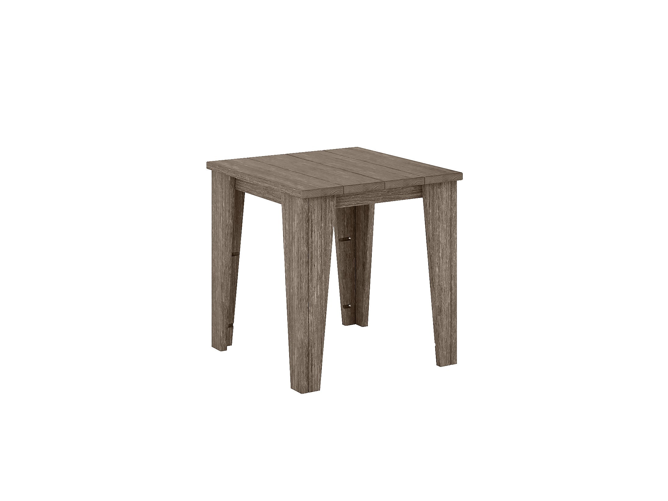 Half - Modern Side Table in Coastal Gray