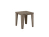 Half - Modern Side Table in Coastal Gray