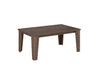 Brazilian Walnut Modern Coffee Table Side View Blank Background