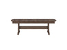 Brazilian Walnut Classic Dining Bench Blank Background