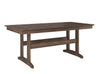 Brazilian Walnut Classic Dining Table Side View Blank Background