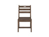 Half - Brazilian Walnut Classic Dining Side Chair Front view