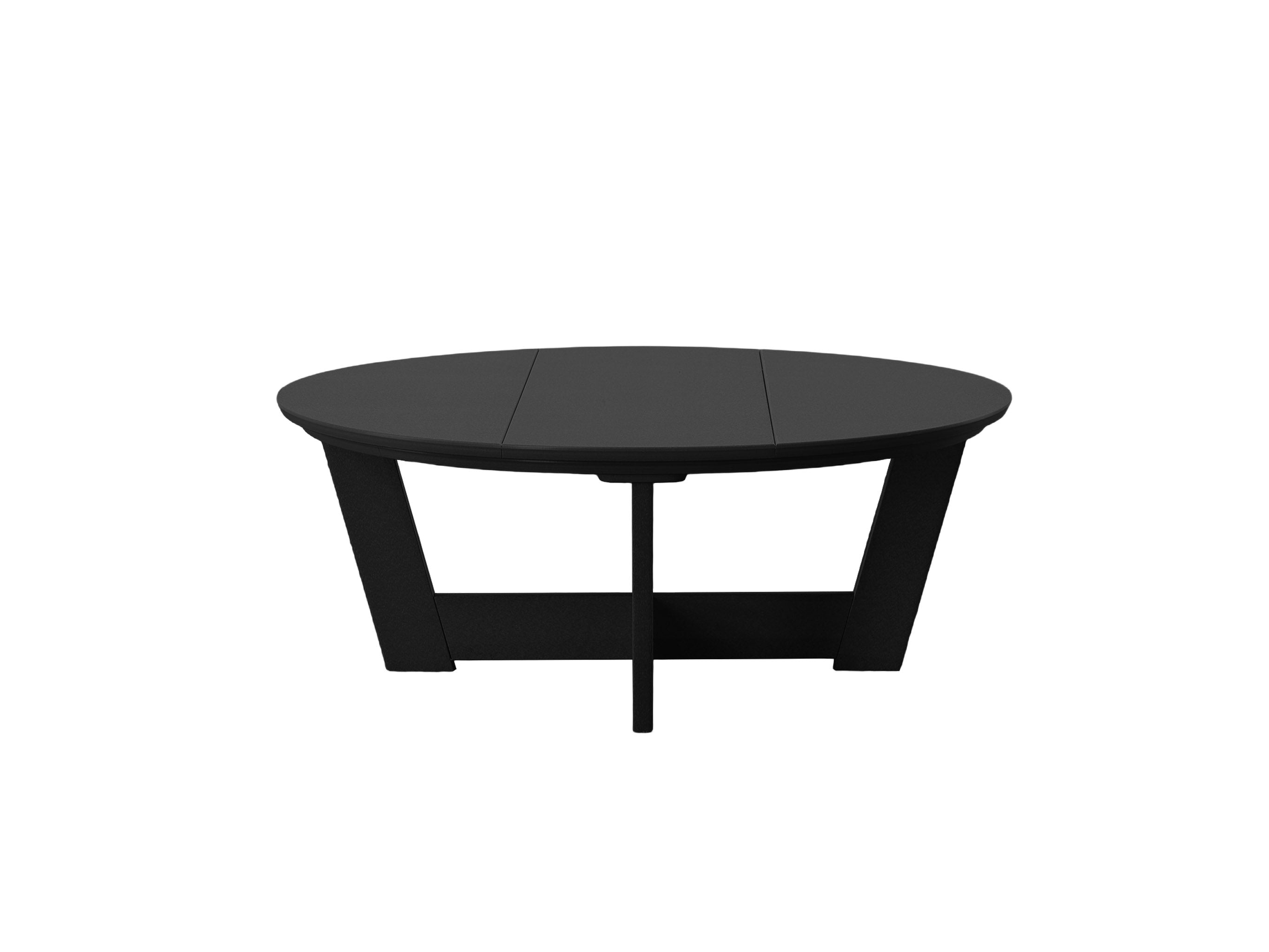 Black Cannon Beach Conversation Table on Blank Background