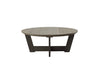 Coastal Gray Cannon Beach Conversation Table on Blank Background half
