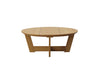 Half - Natural Teak Cannon Beach Conversation Table on Blank Background