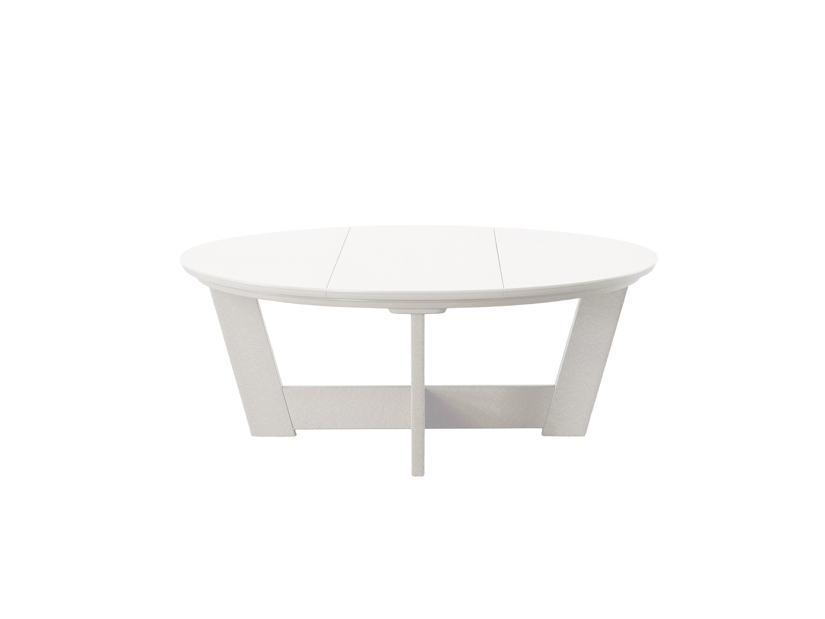 White Cannon Beach Conversation Table on Blank Background