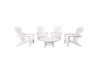 White Four Chair Set Johnson Bay Adirondack Chairs and Madison Conversation Table Blank