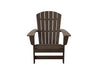 Half - Johnson Bay Adirondack Chair Brazilian Walnut Blank Background Front View