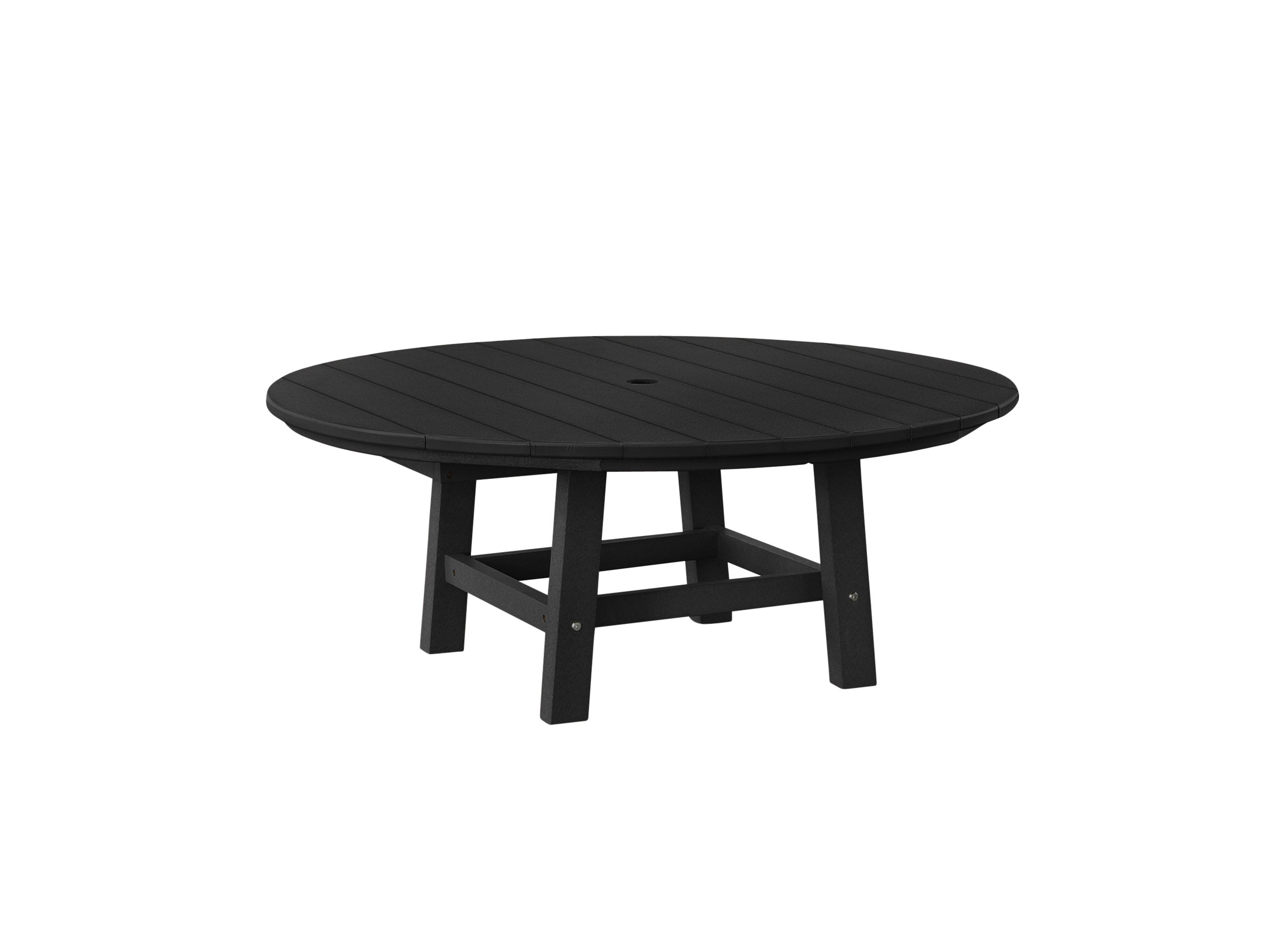 Black Madison Conversation Table Side View Blank Background