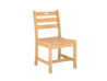 Half - Natural Teak Side Chair three quarter view with blank background
