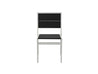 Half - Black Park City Dining Side Chair with White Frame Front