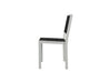 Half - Black Park City Dining Side Chair with White Frame Side