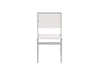 Half - White Park City Dining Side Chair with White Frame Front