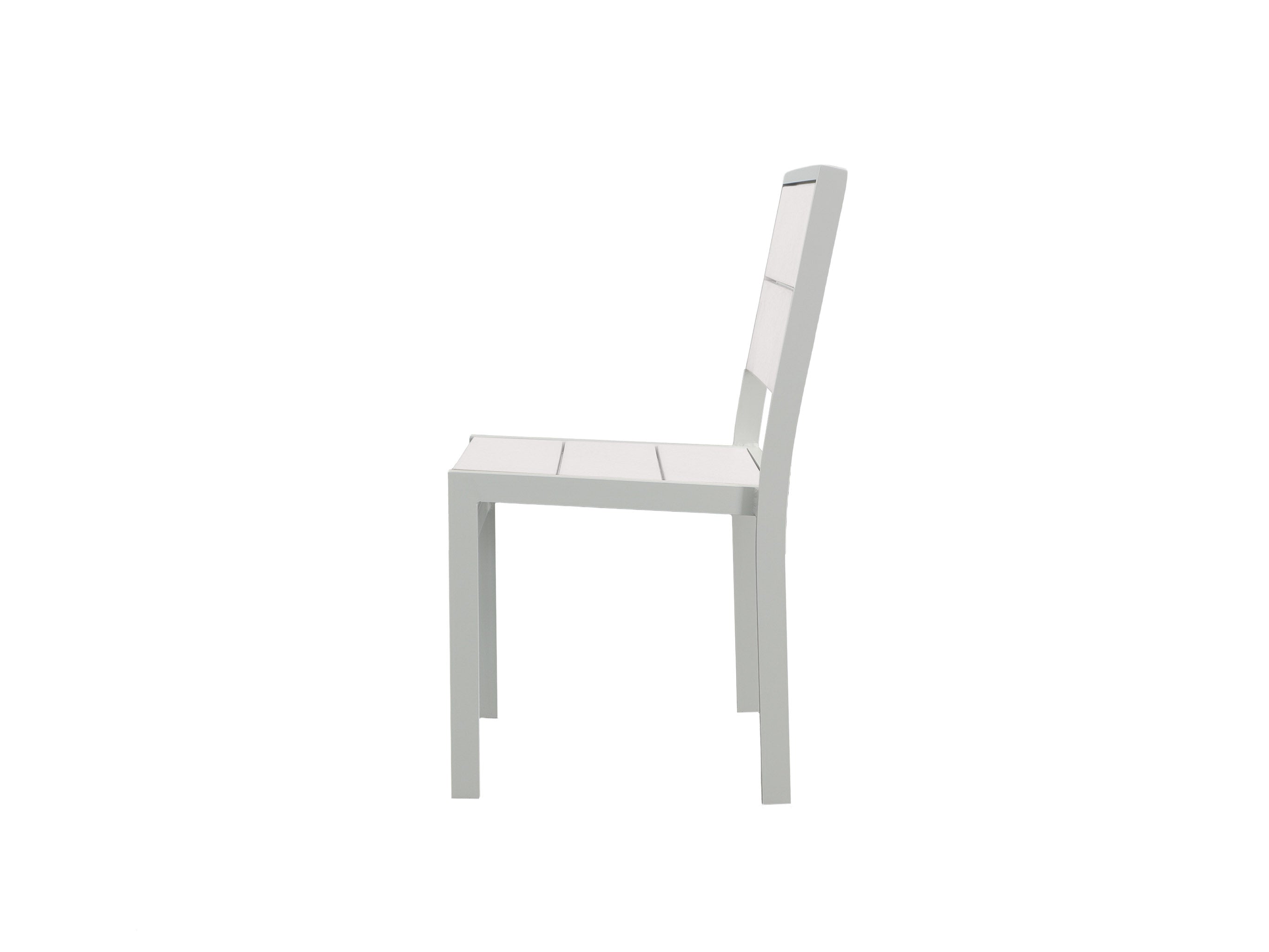 Half - White Park City Dining Side Chair with White Frame Side