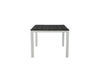Black Square Park City White Frame Dining Table Blank Background Front