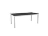 Black Park City Dining Table with White Frame Blank Background Side