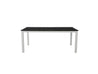 Black Park City Dining Table with White Frame Blank Background Front