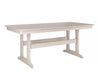 Classic Dining Table Rectangular Paper Birch Woodgrain Side View