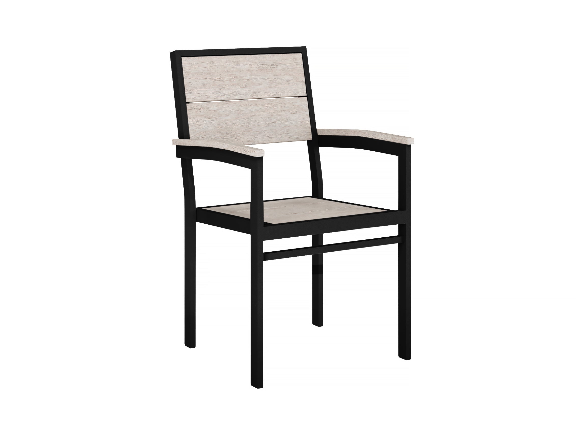 Half Park City Arm Chair Dining Paper Birch Slight Side View