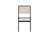 Half - Park City Side Chair with Black Frame and Paper Birch Tangentwood Front