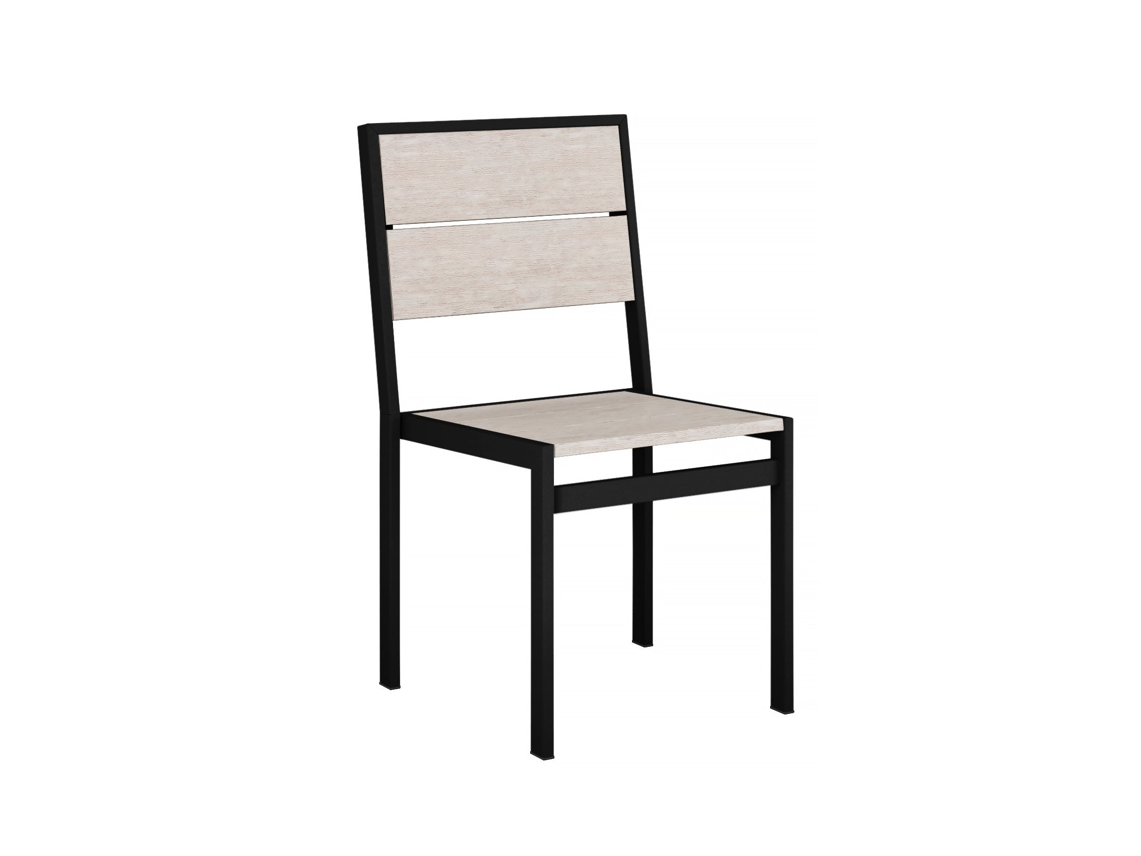 Half Park City Side Chair Dining Paper Birch Slight Side View