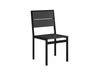 Half Park City Side Chair Dining Black Slight Side View