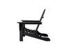 Half - Classic Adirondack Chair in Black Side View Blank Background