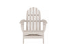 Half - Classic Adirondack Chair in Paper BirchFront View Blank Background