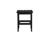 Half - Black Classic Side Table on Blank Background