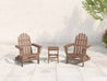 Antique Mahogany Two Chairs and Side Table Folding Adirondack Chair Patio Set