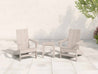 Aria Adirondack Chair and Modern Side Table Paper Birch